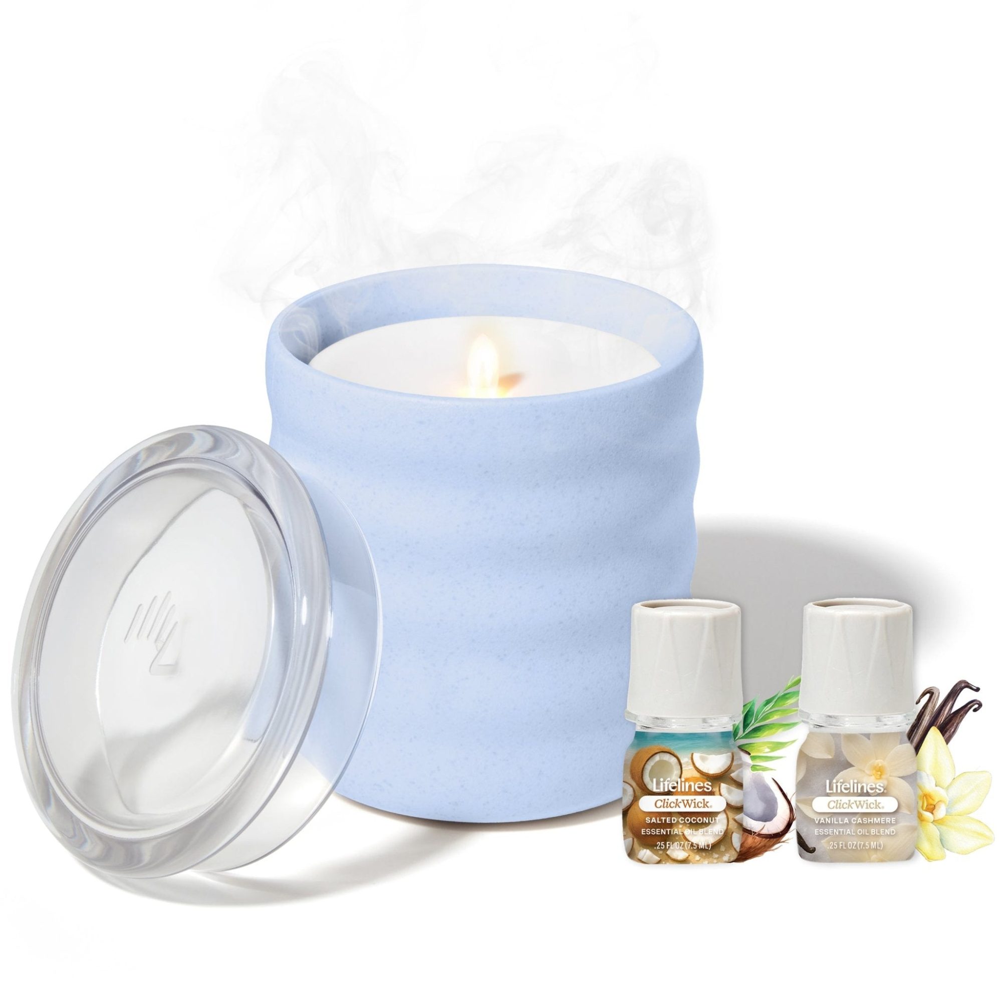 Flamless Candle Diffuser - Bubble Periwinkle