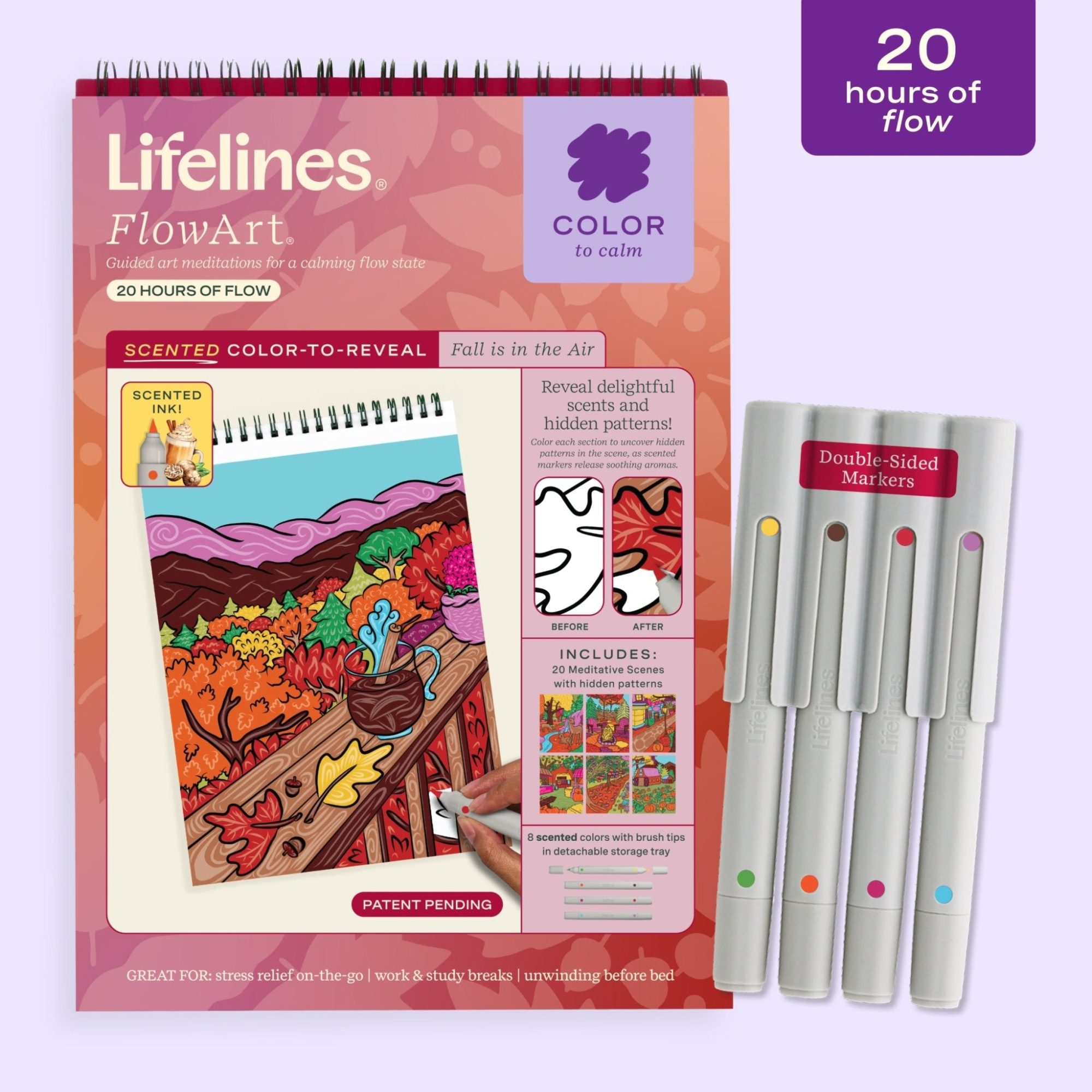 FlowArt® - Scented Color-to-Reveal, Fall is in the Air