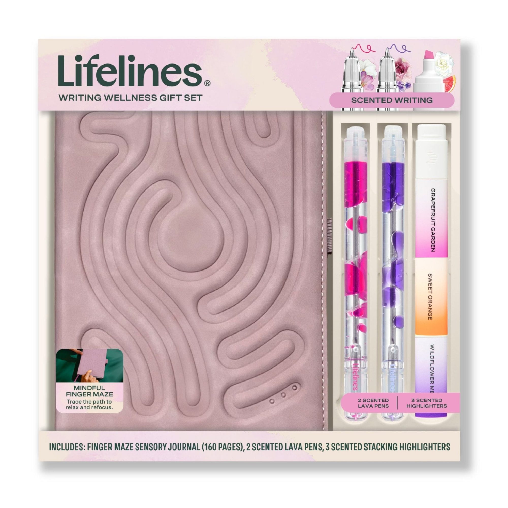 Writing Wellness Journal Set - Dusty Pink